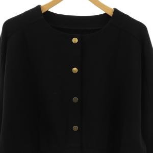 Grace Class 23AW ポンチカーディガン クルーネック 36 黒 ブラック /AT OS