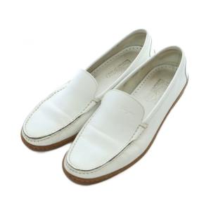 ローファー ドライビングシューズ 8.5 26.5cm 白 ホワイト /RI OS