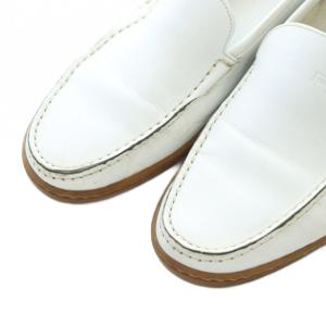 Salvatore Ferragamo ローファー ドライビングシューズ 8.5 26.5cm 白 ホワイト /RI OS