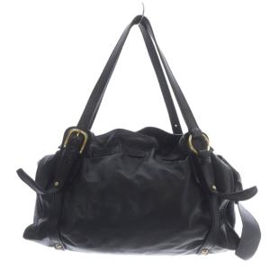 miumiu サイドリボン トートバッグ ブラック RR1312