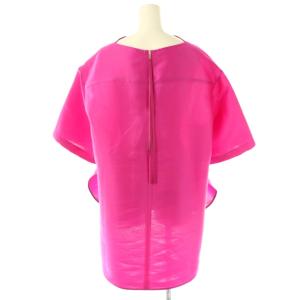 ADORE 25SS シルキーダブルクロスブラウス ハーフスリーブ 五分袖 38 ピンク /AT OS