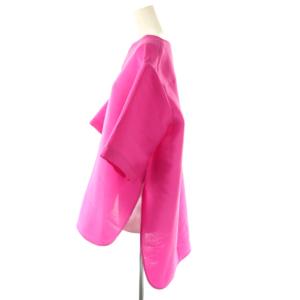 ADORE 25SS シルキーダブルクロスブラウス ハーフスリーブ 五分袖 38 ピンク /AT OS