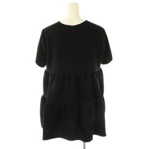 YOKO CHAN YOKOCHAN Half-sleeve Back Tiered Blouse ブラウス 半袖 36 黒 ブラック /AT
