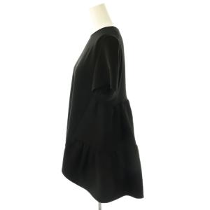 YOKO CHAN YOKOCHAN Half-sleeve Back Tiered Blouse ブラウス 半袖 36 黒 ブラック /AT