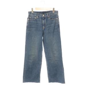 カットオフワイドデニムパンツ LAppartement取り扱い ジーンズ ジッパーフライ 27 インディゴブルー