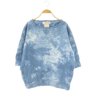 ハーフスリーブ タイダイスウェット プルオーバー F ライトブルー /HK OS