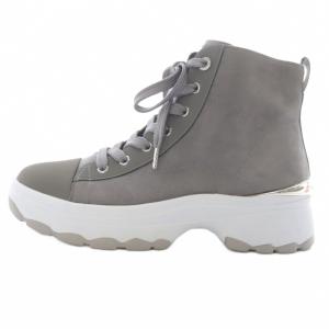 プラス ハイカットスニーカーブーツ US8 グレー 64506 /SR