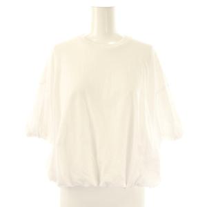 24SS tuck balloon t-shirt Tシャツ カットソー M ホワイト /DO OS