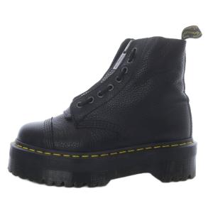 SINCLAIR ジャングル ブーツ ショート プラットフォーム レザー UK4 ブラック /YO22