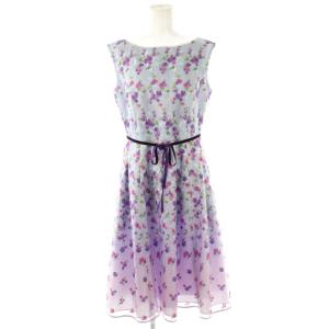 24AW 【消臭・洗える】FLOWER OF MUSE ワンピース 4 ライトブルー