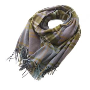 マフラー チェック カシミヤ マルチカラー