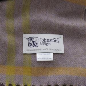 Johnstons of Elgin ジョンストンズ オブ エルガン マフラー チェック カシミヤ マルチカラー