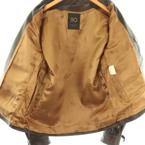 CINQUANTA ホースレザージャケット 46 ダークブラウン