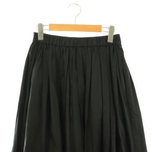 EVERYDAY I LIKE 23SS ギャザースカート 36 黒 ブラック フレア マキシ丈 ロング /CX OS
