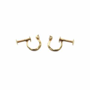 ダイヤモンド キャトル イヤリング K18YG