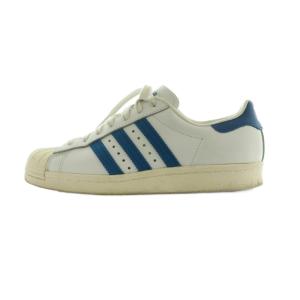 スーパースター 80S スニーカー シューズ US5 23.0cm ホワイト 白 ブルー 青 G61608
