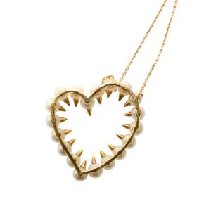 TASAKI 田崎 デインジャー ハート ネックレス 6.5g 750 パール