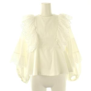 シロコン shirocon マーガレットブラウス 長袖 プルオーバー 34オフホワイト /NR OS