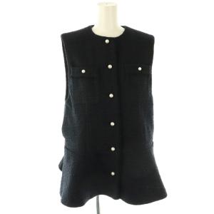 ツイードパールジレ ベスト 1 ネイビー /HK OS