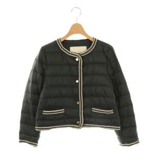 25年製 The Cube KATE テクニカル ダウン ジャケット ノーカラー 0 ブラック