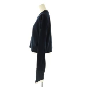 PRADA 長袖 ジャージー Tシャツ XS ネイビー