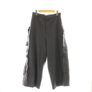ウールフリルパンツ ワイド 3 グレー /CX OS SH