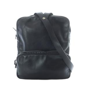 ロンドン バックパック リュック ワンショルダー レザー 黒 ブラック SH /RI OS