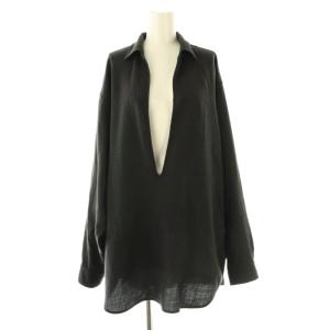 ウールビエラスキッパーシャツ プルオーバー 3 チャコールグレー