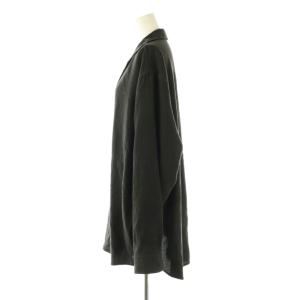 COMOLI ウールビエラスキッパーシャツ プルオーバー 3 チャコールグレー