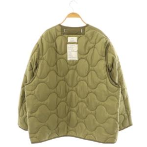 HYKE 24AW QUILTED LINER JACKET XL カーキ