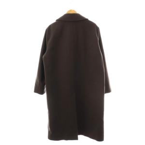 ATON SUPER 160S DOUBLE SAXONY ダブルブレストコート ロング 4 ブラウン