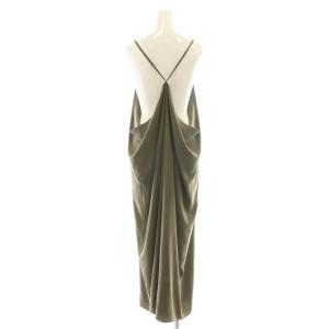 Lisiere L'Appartement Back Drape Cami Dress ワンピース ロング カーキ /DF OS