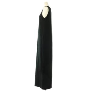 Spick&Span 25SS 天竺アメスリロングワンピース マキシ ノースリーブ 38 黒 ブラック /AT OS