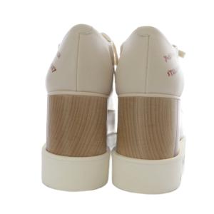 STELLA McCARTNEY Yoshitomo Nara エリス Twins Iプリントプラットフォームシューズ 34 ベージュ
