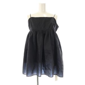 25SS ペプラムキャミブラウス F ブラック /DO OS