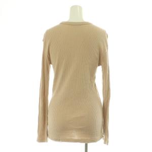 Deuxieme Classe dignity Tシャツ カットソー 長袖 リブ ベージュ /MY OS