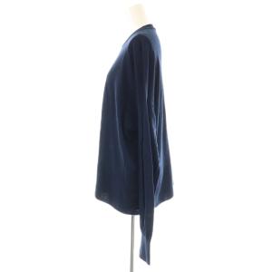 BLAMINK シルク混 カシミヤ混クルーネックニット セーター 38 ネイビー /ES OS