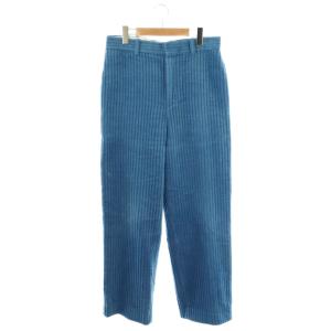 ワイドコーデュロイパンツ 38 ブルー