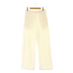 ラブークル LA BOUCLE 24AW クラシックスウェットパンツ イージー ワイド 36 白 ホワイト