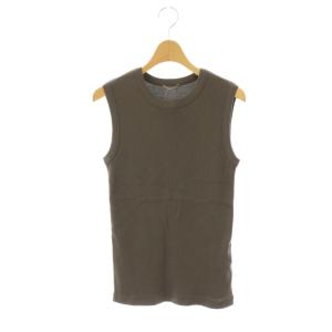 24SS dignity sleeveless タンクトップ カットソー ノースリーブ F ダークブラウン