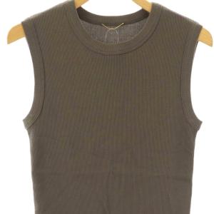 Deuxieme Classe 24SS dignity sleeveless タンクトップ カットソー ノースリーブ F ダークブラウン