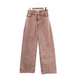 25SS WASH ツイル デニムパンツ ジーンズ 34 ワイン /DF OS