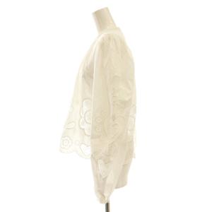 sea NEW YORK ハートフラワーレーススカラップブラウス プルオーバー 刺繍 XS ホワイト /DF OS