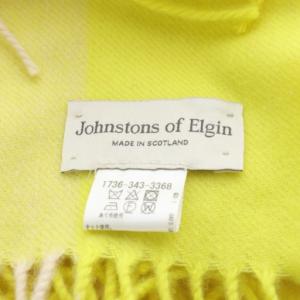 Johnstons of Elgin ジョンストンズ オブ エルガン UNITED ARROWS取り扱い ストール マフラー カシミヤ イエロー
