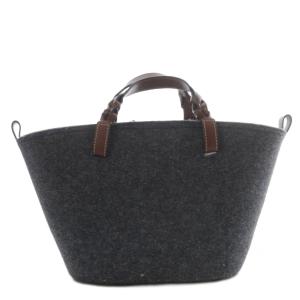 ANYA HINDMARCH eyes フェルト スモール トートバッグ グレー 159401