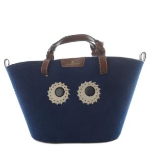 eyes フェルト スモール トートバッグ ネイビー 159401