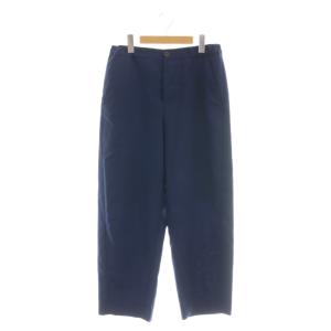 25SS ウールトロピカルシャーリングテーパードパンツ スラックス 40 紺 ネイビー /AT OS