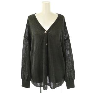 エアリー 2WAY カーディガン ニット Vネック F グレー /DF OS