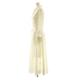 JUSGLITTY 25SS ワークシャツワンピース ロング 1 アイボリー /DF OS