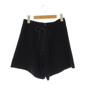ウール ショートパンツ 2 黒 ブラック /AT OS